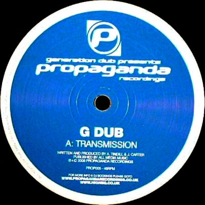 G DUB - Transmission / Raw Hide