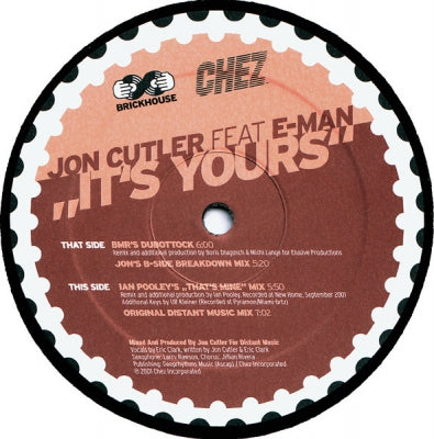 JON CUTLER FEAT E-MAN - It's Yours