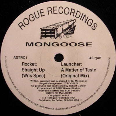 MONGOOSE - Straight Up (Wris Spec) / A Matter Of Taste