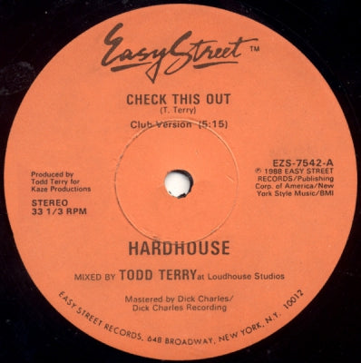 HARDHOUSE (TODD TERRY) - Check This Out