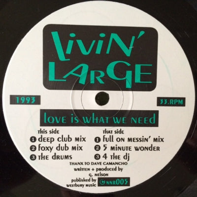 LIVIN' LARGE - Love Is What We Need