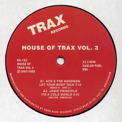 ACE & THE SANDMAN / JAMIE PRINCIPLE - House Of Trax Vol.3