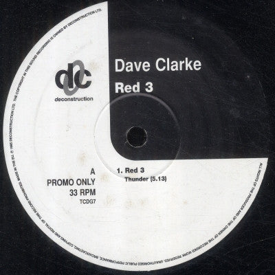 DAVE CLARKE - Red 3 - Thunder / The Storm