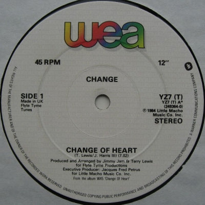 CHANGE - Change Of Heart / Searching / A Lovers Holiday