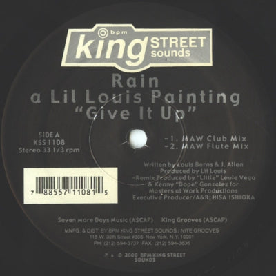 RAIN A LIL LOUIS PAINTING - Give It Up