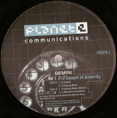 GEMINI - A Moment Of Insanity EP