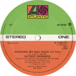 THE DETROIT SPINNERS - Working My Way Back To You