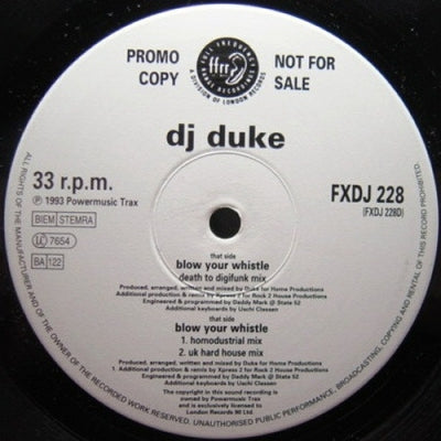 DJ DUKE - Blow Your Whistle