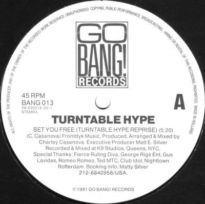 TURNTABLE HYPE - Set You Free / The Mario Brothers