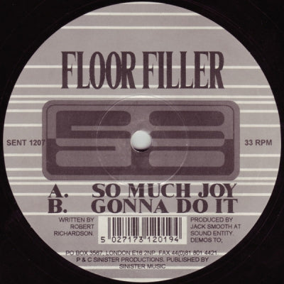 FLOOR FILLER - So Much Joy / Gonna Do It