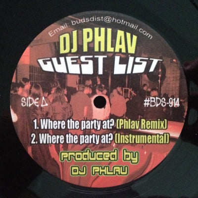 DJ PHLAV - Guest List