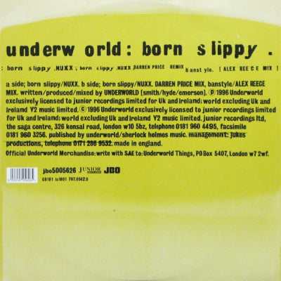 UNDERWORLD - Born Slippy.NUXX