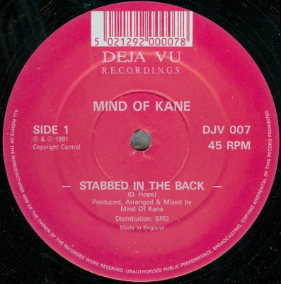 MIND OF KANE - Stabbed In The Back