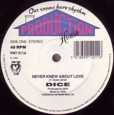 DICE - Never Knew About Love / Do What You Want To Do (Pump It Up Homeboy)
