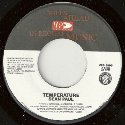 SEAN PAUL / KIPRICH - Temperature / Tek Time