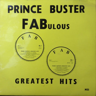 PRINCE BUSTER - Fabulous Greatest Hits