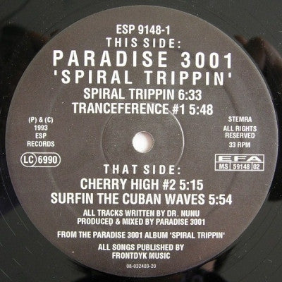 PARADISE 3001 - Spiral Trippin'