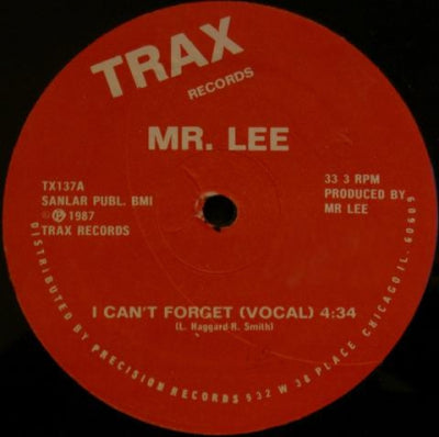 MR. LEE - I Can't Forget