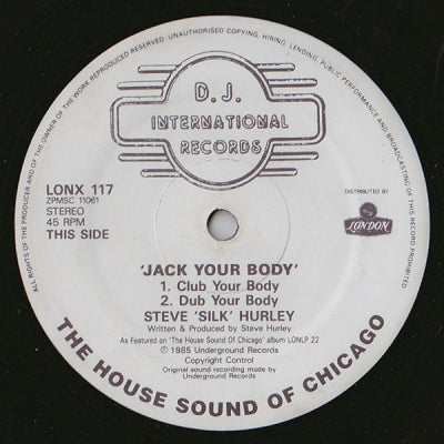 STEVE "SILK" HURLEY - Jack Your Body