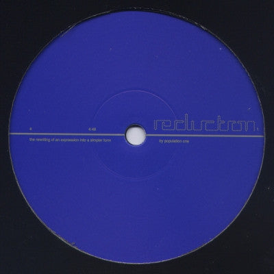 POPULATION ONE - A Simpler Form