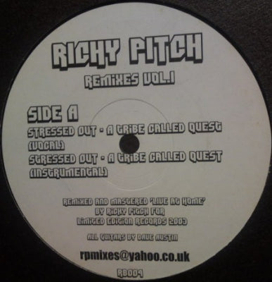 RICHY PITCH - Richy Pitch Remixes Vol. 1