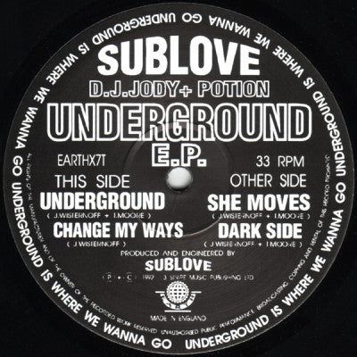 SUBLOVE - Underground E.P.