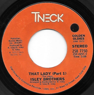 THE ISLEY BROTHERS - That Lady (Part 1) / What It Comes Down To