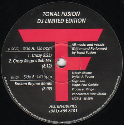 TONAL FUSION - Crazy / Broken Rhyme (Remix)