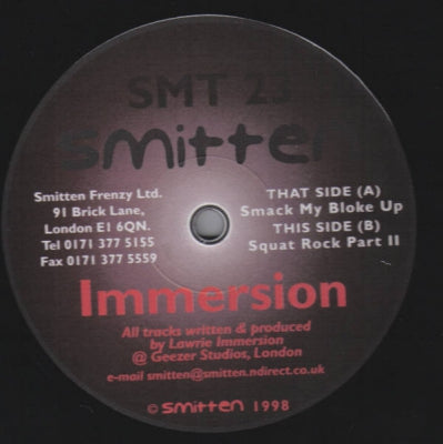 IMMERSION - Smack My Bloke Up / Squat Rock Part II