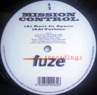 MISSION CONTROL - Rest In Space / Turbine