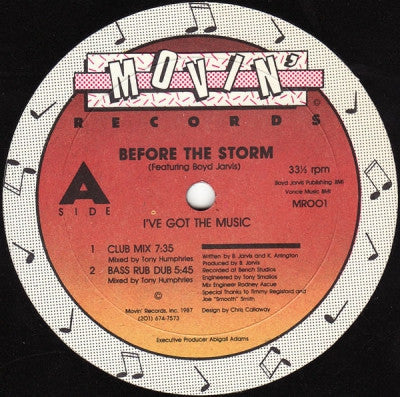 BEFORE THE STORM - I've Got The Music