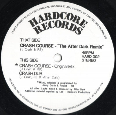 JIMMY CRASH - Crash Course Remixes