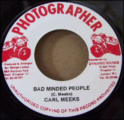 CARL MEEKS - Bad Minded People / Version.