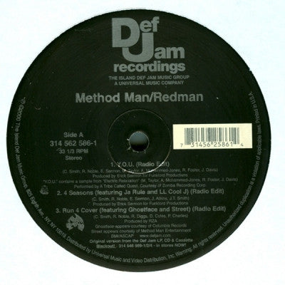 METHOD MAN & REDMAN - Y.O.U. / 4 Seasons / Run 4 Cover
