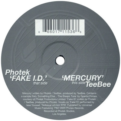 PHOTEK / TEEBEE - Fake I.D. / Mercury