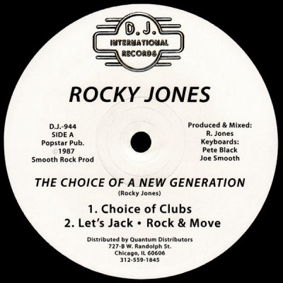 ROCKY JONES - The Choice Of A New Generation