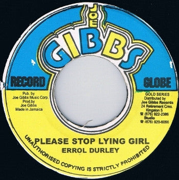 ERROL DUHANEY - Please Stop Your Lying
