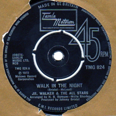 JR. WALKER & THE ALL STARS - Walk In The Night / Right On Brothers And Sisters / Gotta Hold On To This Feeling