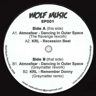 ATMOSFEAR / KRL - Dancing In Outer Space (The Revenge & Greymatter Reworks)