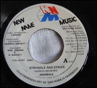 ANDREW B - Struggle And Strive