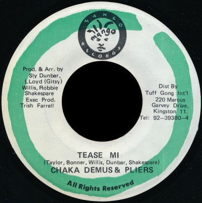 CHAKA DEMUS & PLIERS - Tease Mi