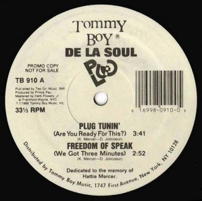 DE LA SOUL - Plug Tunin'