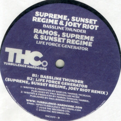 RAMOS, SUPREME & SUNSET REGIME & JOEY RIOT - Gotta Believe (Re-Con Remix) / Bassline Thunder / Life Force Generator (Remix)