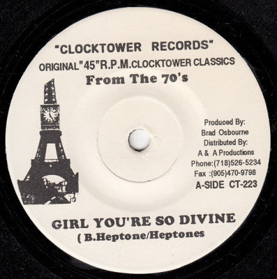 B. HEPTONE / HEPTONES / WELLINGTON ALL STARS - Girl You're So Divine / Divine Episode