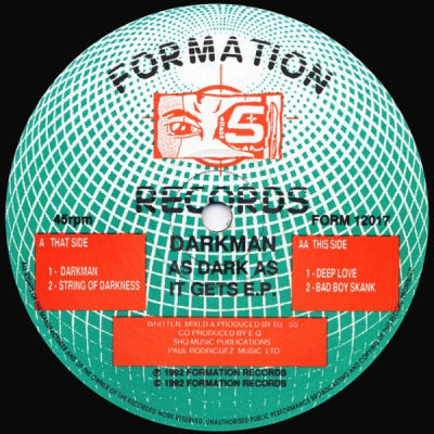 DARKMAN - As Dark As It Gets EP