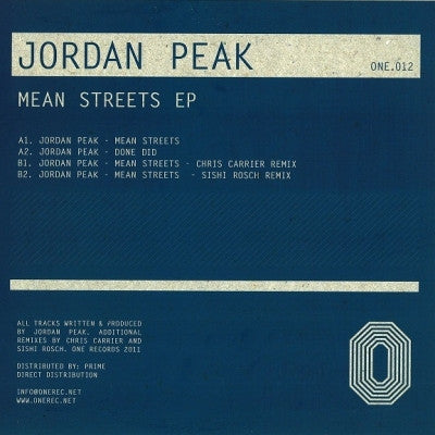 JORDAN PEAK - Mean Streets EP