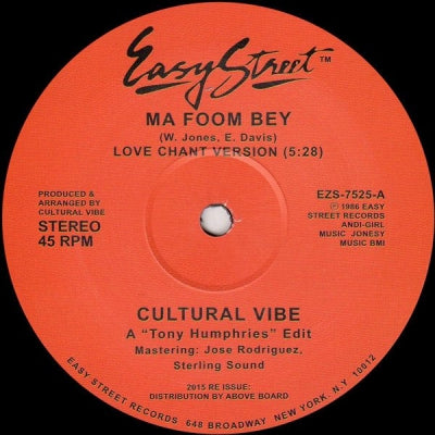 CULTURAL VIBE - Ma Foom Bey