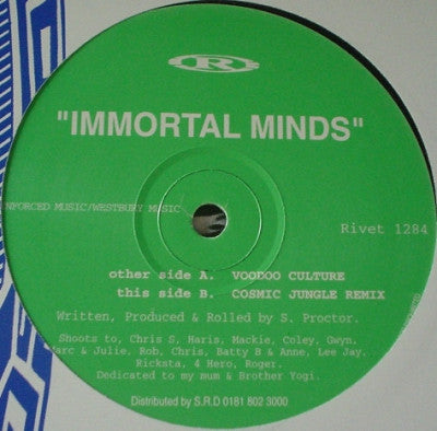 IMMORTAL MINDS - Voodoo Culture / Cosmic Jungle (Remix)