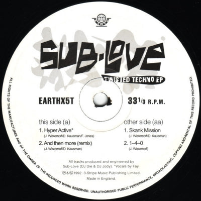 SUB-LOVE - Twisted Techno EP