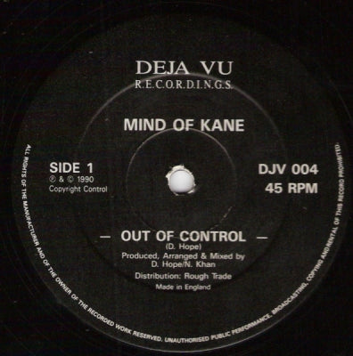 MIND OF KANE - Out Of Control